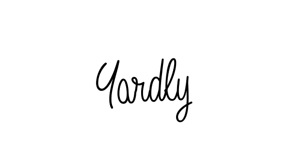 How to make Yardly name signature. Use Angelique-Rose-font-FFP style for creating short signs online. This is the latest handwritten sign. Yardly signature style 5 images and pictures png