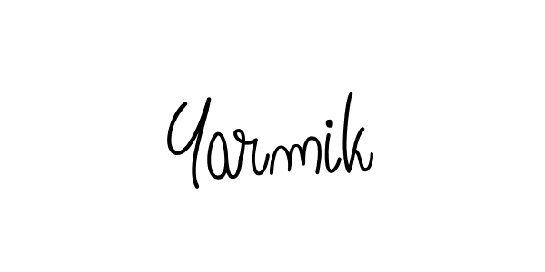 Make a beautiful signature design for name Yarmik. With this signature (Angelique-Rose-font-FFP) style, you can create a handwritten signature for free. Yarmik signature style 5 images and pictures png