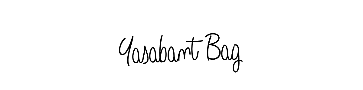 Make a beautiful signature design for name Yasabant Bag. With this signature (Angelique-Rose-font-FFP) style, you can create a handwritten signature for free. Yasabant Bag signature style 5 images and pictures png