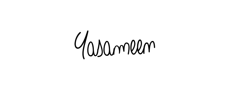 How to Draw Yasameen signature style? Angelique-Rose-font-FFP is a latest design signature styles for name Yasameen. Yasameen signature style 5 images and pictures png