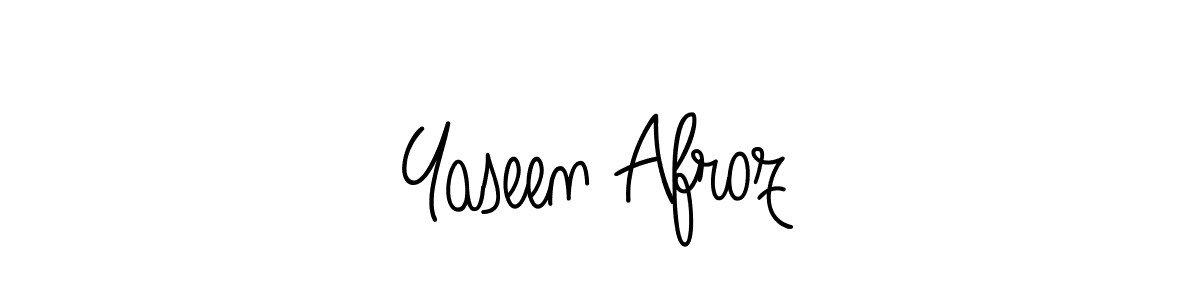 Make a short Yaseen Afroz signature style. Manage your documents anywhere anytime using Angelique-Rose-font-FFP. Create and add eSignatures, submit forms, share and send files easily. Yaseen Afroz signature style 5 images and pictures png