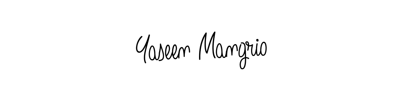 if you are searching for the best signature style for your name Yaseen Mangrio. so please give up your signature search. here we have designed multiple signature styles  using Angelique-Rose-font-FFP. Yaseen Mangrio signature style 5 images and pictures png