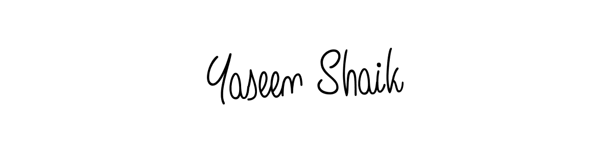 Design your own signature with our free online signature maker. With this signature software, you can create a handwritten (Angelique-Rose-font-FFP) signature for name Yaseen Shaik. Yaseen Shaik signature style 5 images and pictures png