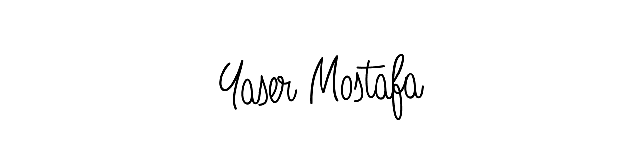 How to Draw Yaser Mostafa signature style? Angelique-Rose-font-FFP is a latest design signature styles for name Yaser Mostafa. Yaser Mostafa signature style 5 images and pictures png