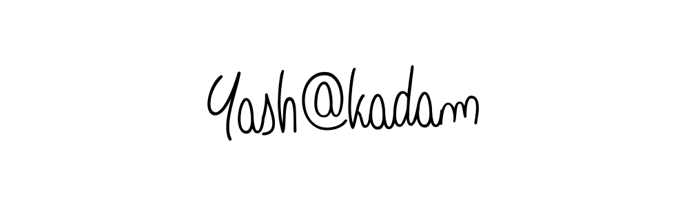 Yash@kadam stylish signature style. Best Handwritten Sign (Angelique-Rose-font-FFP) for my name. Handwritten Signature Collection Ideas for my name Yash@kadam. Yash@kadam signature style 5 images and pictures png