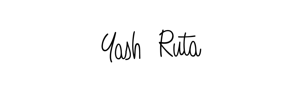 Once you've used our free online signature maker to create your best signature Angelique-Rose-font-FFP style, it's time to enjoy all of the benefits that Yash  Ruta name signing documents. Yash  Ruta signature style 5 images and pictures png