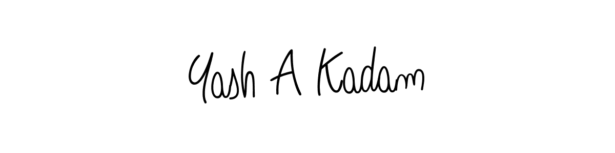 Create a beautiful signature design for name Yash A Kadam. With this signature (Angelique-Rose-font-FFP) fonts, you can make a handwritten signature for free. Yash A Kadam signature style 5 images and pictures png