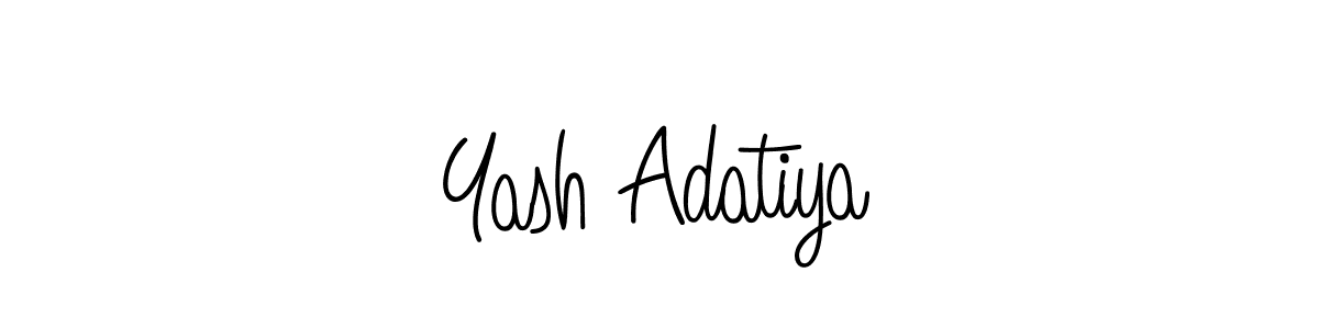 Make a short Yash Adatiya signature style. Manage your documents anywhere anytime using Angelique-Rose-font-FFP. Create and add eSignatures, submit forms, share and send files easily. Yash Adatiya signature style 5 images and pictures png