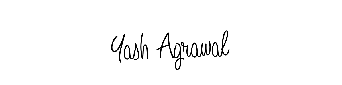 Yash Agrawal stylish signature style. Best Handwritten Sign (Angelique-Rose-font-FFP) for my name. Handwritten Signature Collection Ideas for my name Yash Agrawal. Yash Agrawal signature style 5 images and pictures png