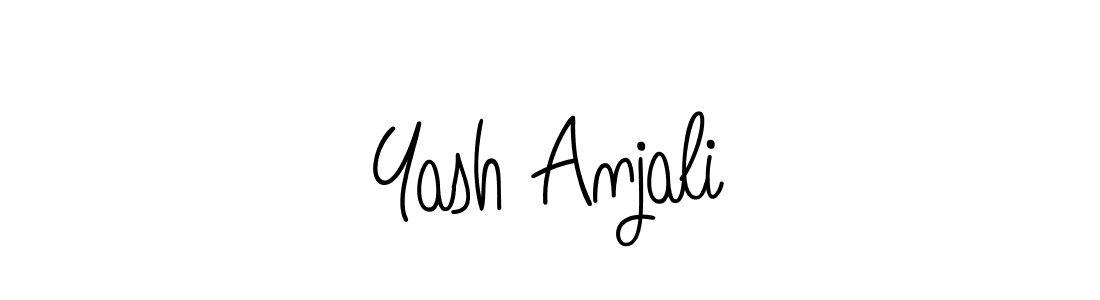 Create a beautiful signature design for name Yash Anjali. With this signature (Angelique-Rose-font-FFP) fonts, you can make a handwritten signature for free. Yash Anjali signature style 5 images and pictures png