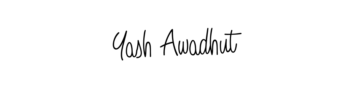 if you are searching for the best signature style for your name Yash Awadhut. so please give up your signature search. here we have designed multiple signature styles  using Angelique-Rose-font-FFP. Yash Awadhut signature style 5 images and pictures png