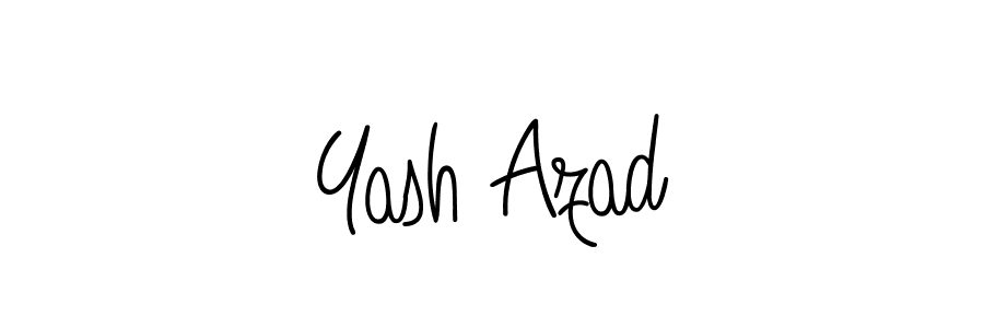 How to make Yash Azad name signature. Use Angelique-Rose-font-FFP style for creating short signs online. This is the latest handwritten sign. Yash Azad signature style 5 images and pictures png