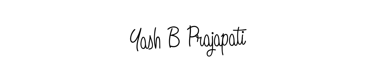 You can use this online signature creator to create a handwritten signature for the name Yash B Prajapati. This is the best online autograph maker. Yash B Prajapati signature style 5 images and pictures png
