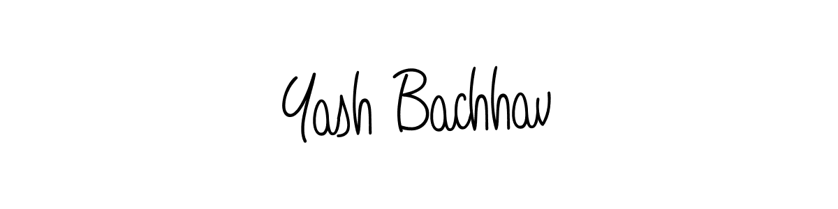 Make a beautiful signature design for name Yash Bachhav. With this signature (Angelique-Rose-font-FFP) style, you can create a handwritten signature for free. Yash Bachhav signature style 5 images and pictures png