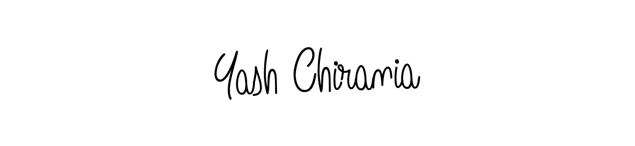 You should practise on your own different ways (Angelique-Rose-font-FFP) to write your name (Yash Chirania) in signature. don't let someone else do it for you. Yash Chirania signature style 5 images and pictures png