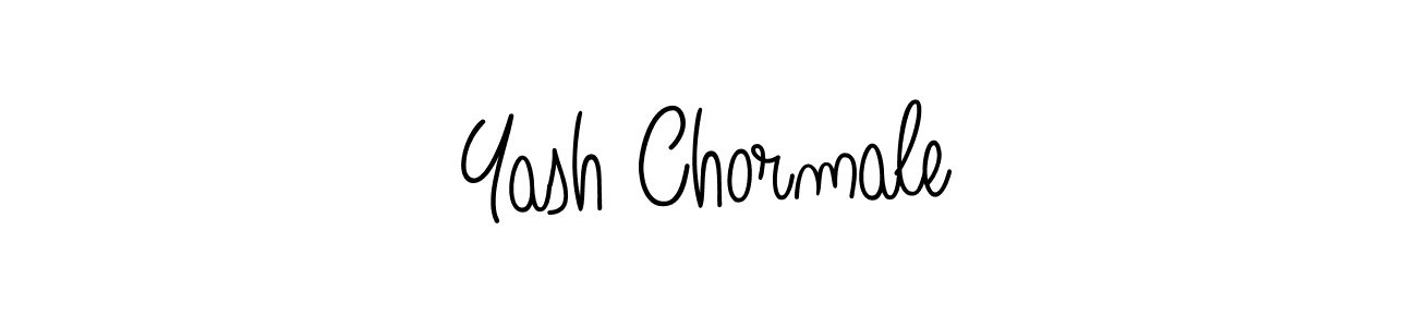 Create a beautiful signature design for name Yash Chormale. With this signature (Angelique-Rose-font-FFP) fonts, you can make a handwritten signature for free. Yash Chormale signature style 5 images and pictures png