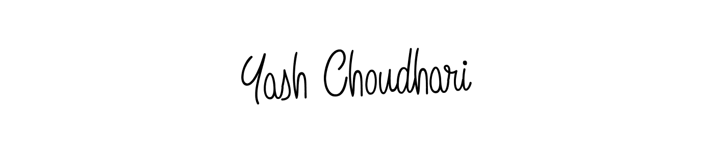 Design your own signature with our free online signature maker. With this signature software, you can create a handwritten (Angelique-Rose-font-FFP) signature for name Yash Choudhari. Yash Choudhari signature style 5 images and pictures png