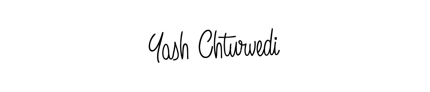 How to make Yash Chturvedi name signature. Use Angelique-Rose-font-FFP style for creating short signs online. This is the latest handwritten sign. Yash Chturvedi signature style 5 images and pictures png