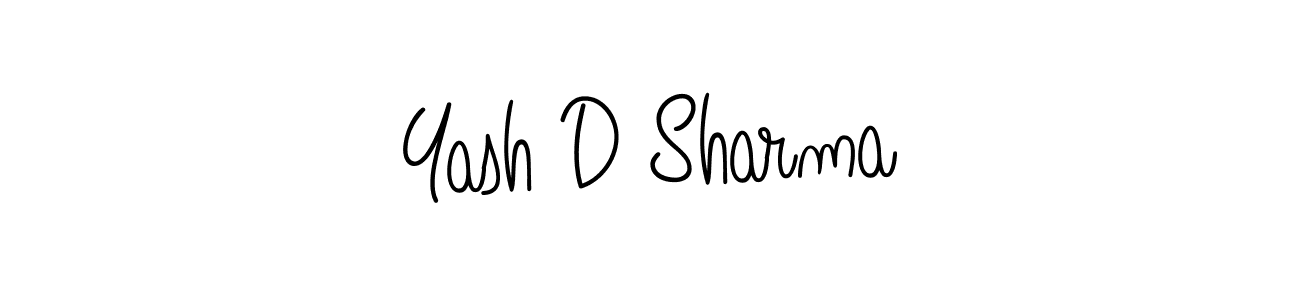 Design your own signature with our free online signature maker. With this signature software, you can create a handwritten (Angelique-Rose-font-FFP) signature for name Yash D Sharma. Yash D Sharma signature style 5 images and pictures png