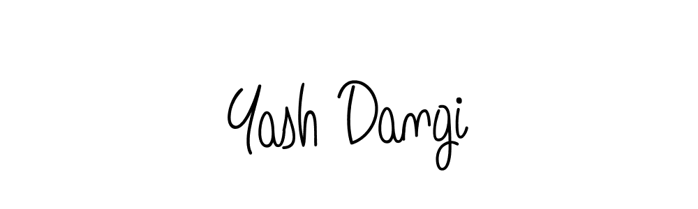 Create a beautiful signature design for name Yash Dangi. With this signature (Angelique-Rose-font-FFP) fonts, you can make a handwritten signature for free. Yash Dangi signature style 5 images and pictures png