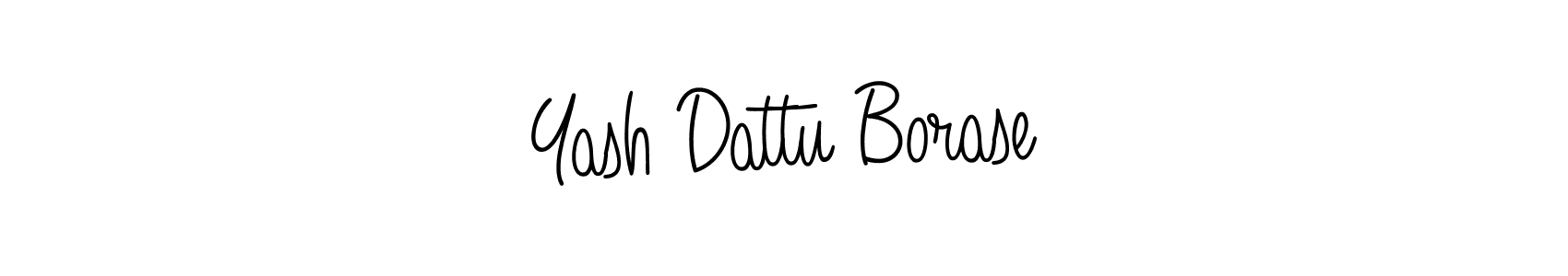 Use a signature maker to create a handwritten signature online. With this signature software, you can design (Angelique-Rose-font-FFP) your own signature for name Yash Dattu Borase. Yash Dattu Borase signature style 5 images and pictures png