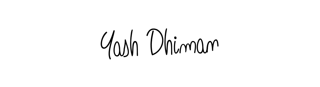 You should practise on your own different ways (Angelique-Rose-font-FFP) to write your name (Yash Dhiman) in signature. don't let someone else do it for you. Yash Dhiman signature style 5 images and pictures png
