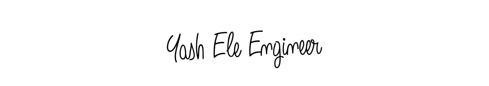 Yash Ele Engineer stylish signature style. Best Handwritten Sign (Angelique-Rose-font-FFP) for my name. Handwritten Signature Collection Ideas for my name Yash Ele Engineer. Yash Ele Engineer signature style 5 images and pictures png