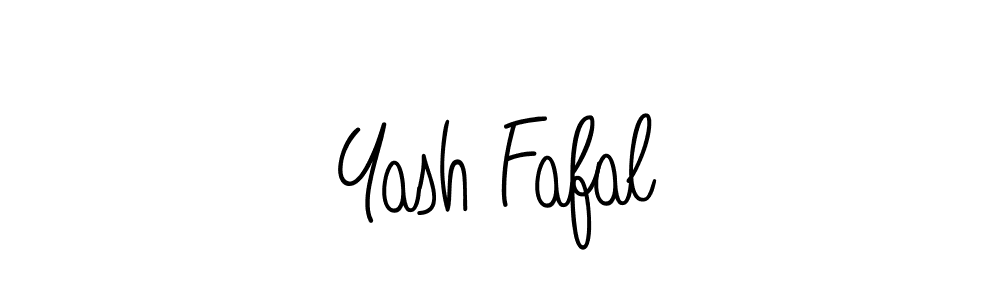 The best way (Angelique-Rose-font-FFP) to make a short signature is to pick only two or three words in your name. The name Yash Fafal include a total of six letters. For converting this name. Yash Fafal signature style 5 images and pictures png