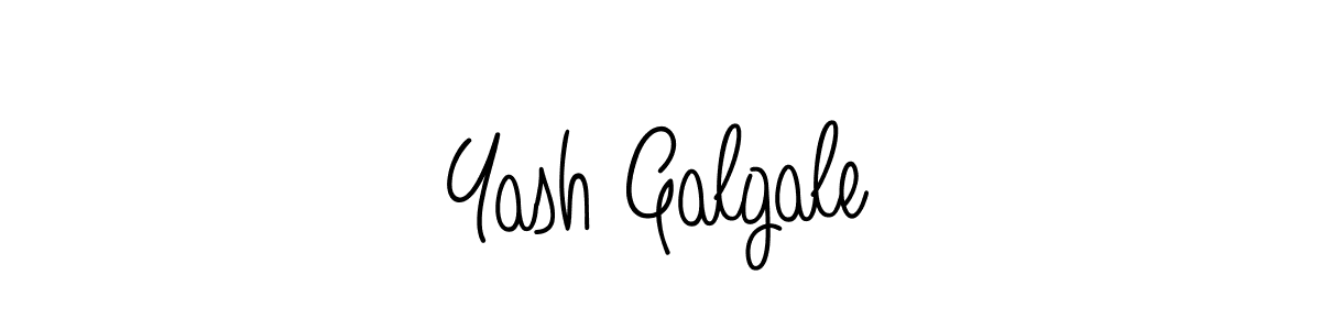 How to make Yash Galgale name signature. Use Angelique-Rose-font-FFP style for creating short signs online. This is the latest handwritten sign. Yash Galgale signature style 5 images and pictures png