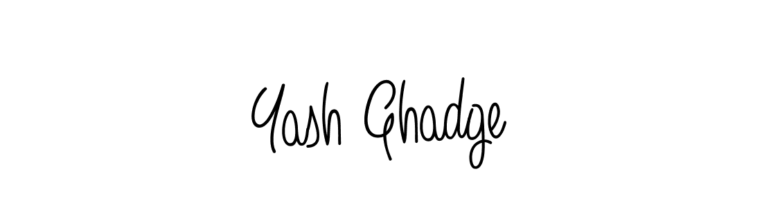 Design your own signature with our free online signature maker. With this signature software, you can create a handwritten (Angelique-Rose-font-FFP) signature for name Yash Ghadge. Yash Ghadge signature style 5 images and pictures png