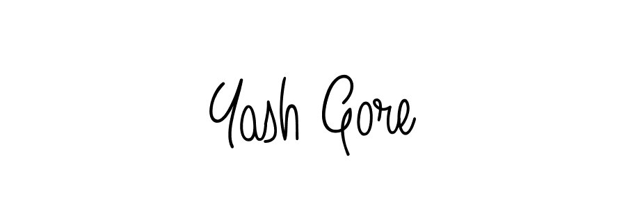 Make a beautiful signature design for name Yash Gore. Use this online signature maker to create a handwritten signature for free. Yash Gore signature style 5 images and pictures png