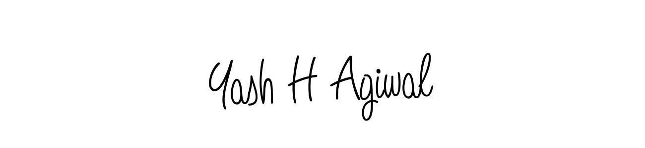 How to make Yash H Agiwal signature? Angelique-Rose-font-FFP is a professional autograph style. Create handwritten signature for Yash H Agiwal name. Yash H Agiwal signature style 5 images and pictures png