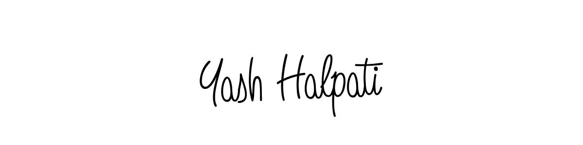 How to make Yash Halpati signature? Angelique-Rose-font-FFP is a professional autograph style. Create handwritten signature for Yash Halpati name. Yash Halpati signature style 5 images and pictures png
