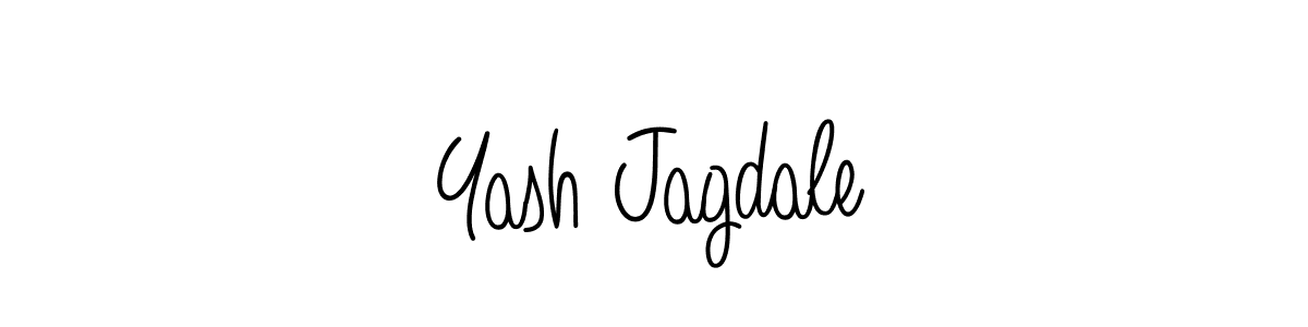 Design your own signature with our free online signature maker. With this signature software, you can create a handwritten (Angelique-Rose-font-FFP) signature for name Yash Jagdale. Yash Jagdale signature style 5 images and pictures png