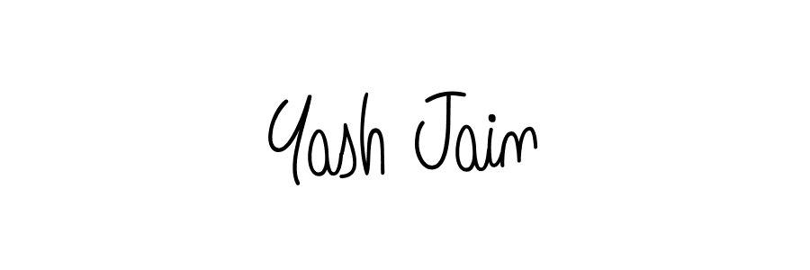 Yash Jain stylish signature style. Best Handwritten Sign (Angelique-Rose-font-FFP) for my name. Handwritten Signature Collection Ideas for my name Yash Jain. Yash Jain signature style 5 images and pictures png