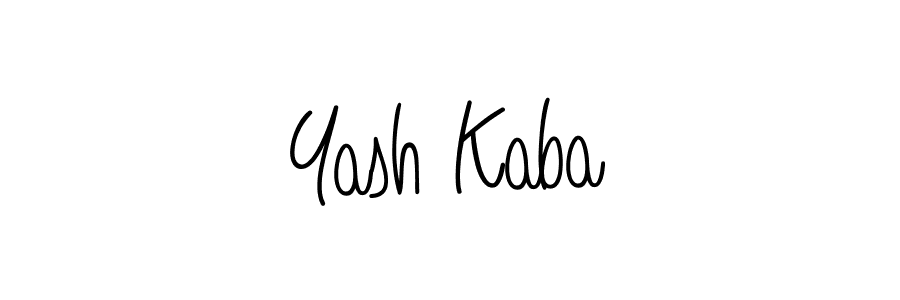 Make a beautiful signature design for name Yash Kaba. With this signature (Angelique-Rose-font-FFP) style, you can create a handwritten signature for free. Yash Kaba signature style 5 images and pictures png