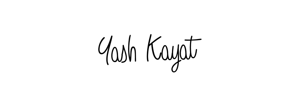 Similarly Angelique-Rose-font-FFP is the best handwritten signature design. Signature creator online .You can use it as an online autograph creator for name Yash Kayat. Yash Kayat signature style 5 images and pictures png