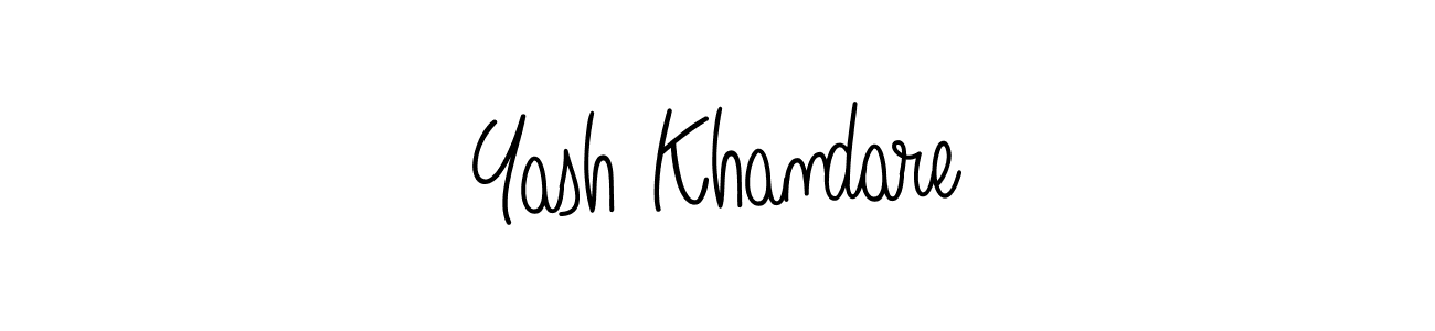 The best way (Angelique-Rose-font-FFP) to make a short signature is to pick only two or three words in your name. The name Yash Khandare include a total of six letters. For converting this name. Yash Khandare signature style 5 images and pictures png