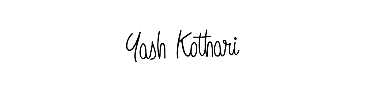 Create a beautiful signature design for name Yash Kothari. With this signature (Angelique-Rose-font-FFP) fonts, you can make a handwritten signature for free. Yash Kothari signature style 5 images and pictures png