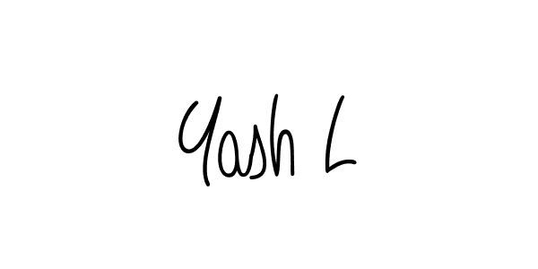 Check out images of Autograph of Yash L name. Actor Yash L Signature Style. Angelique-Rose-font-FFP is a professional sign style online. Yash L signature style 5 images and pictures png