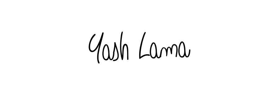 How to make Yash Lama signature? Angelique-Rose-font-FFP is a professional autograph style. Create handwritten signature for Yash Lama name. Yash Lama signature style 5 images and pictures png