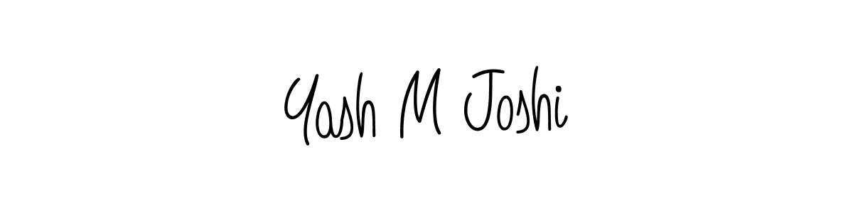 It looks lik you need a new signature style for name Yash M Joshi. Design unique handwritten (Angelique-Rose-font-FFP) signature with our free signature maker in just a few clicks. Yash M Joshi signature style 5 images and pictures png