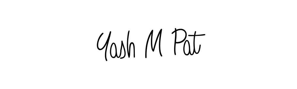 It looks lik you need a new signature style for name Yash M Pat. Design unique handwritten (Angelique-Rose-font-FFP) signature with our free signature maker in just a few clicks. Yash M Pat signature style 5 images and pictures png
