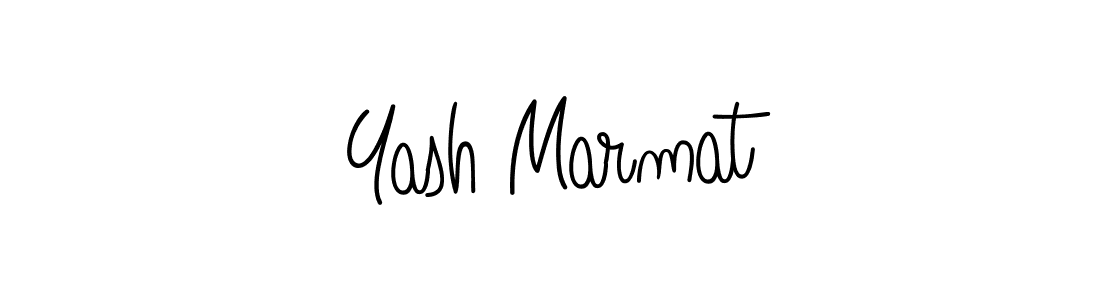 The best way (Angelique-Rose-font-FFP) to make a short signature is to pick only two or three words in your name. The name Yash Marmat include a total of six letters. For converting this name. Yash Marmat signature style 5 images and pictures png