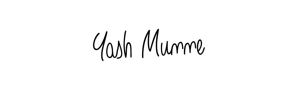 How to make Yash Munne signature? Angelique-Rose-font-FFP is a professional autograph style. Create handwritten signature for Yash Munne name. Yash Munne signature style 5 images and pictures png