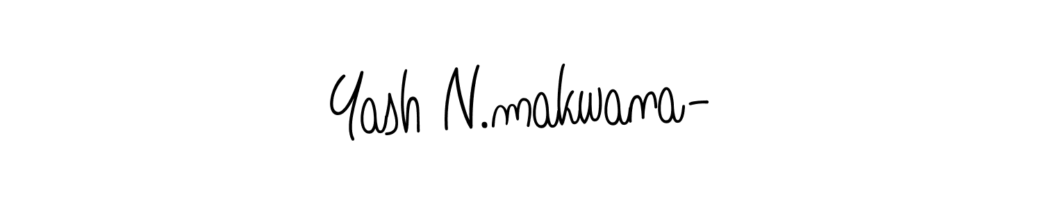 Yash N.makwana- stylish signature style. Best Handwritten Sign (Angelique-Rose-font-FFP) for my name. Handwritten Signature Collection Ideas for my name Yash N.makwana-. Yash N.makwana- signature style 5 images and pictures png
