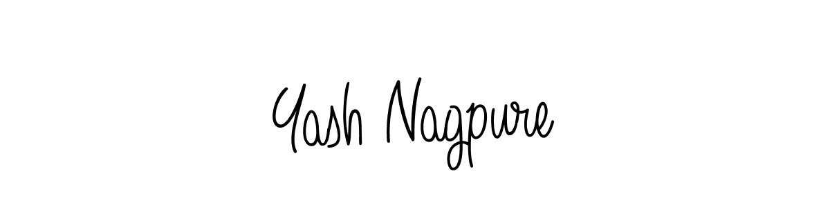 How to make Yash Nagpure name signature. Use Angelique-Rose-font-FFP style for creating short signs online. This is the latest handwritten sign. Yash Nagpure signature style 5 images and pictures png