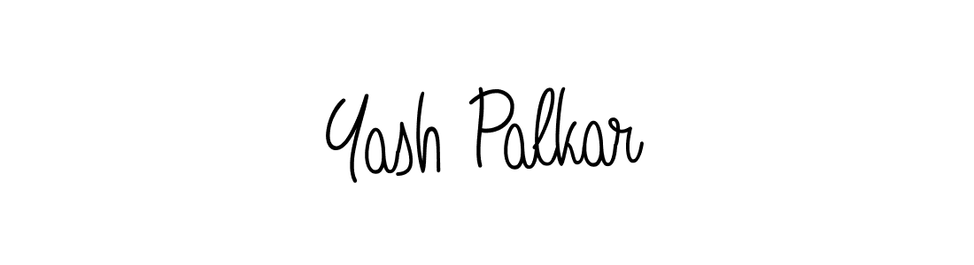 You should practise on your own different ways (Angelique-Rose-font-FFP) to write your name (Yash Palkar) in signature. don't let someone else do it for you. Yash Palkar signature style 5 images and pictures png