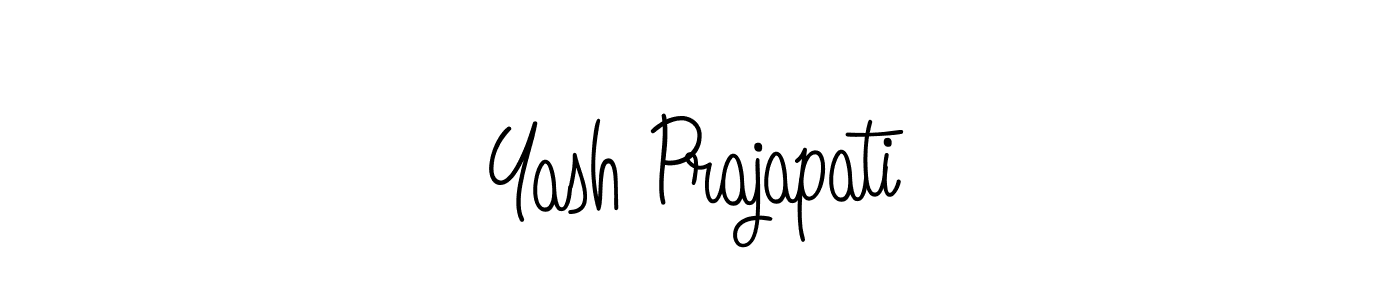 How to make Yash Prajapati name signature. Use Angelique-Rose-font-FFP style for creating short signs online. This is the latest handwritten sign. Yash Prajapati signature style 5 images and pictures png