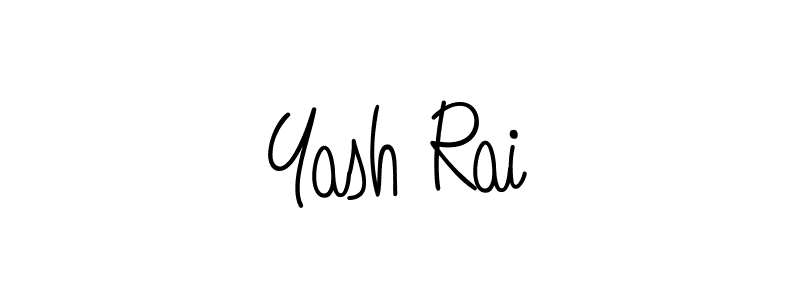 How to make Yash Rai name signature. Use Angelique-Rose-font-FFP style for creating short signs online. This is the latest handwritten sign. Yash Rai signature style 5 images and pictures png